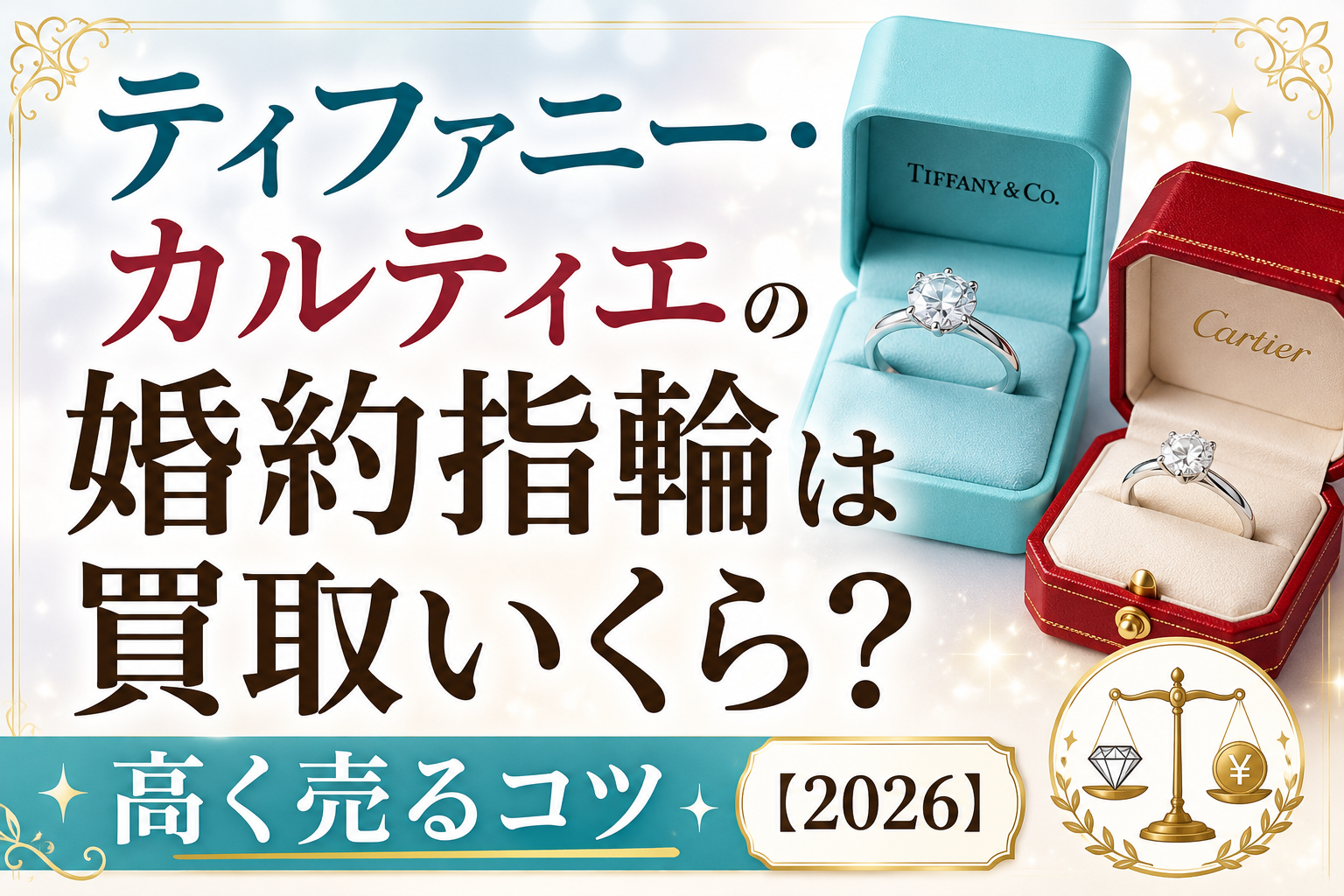 カルティエとティファニー、どっちが高く売れる？実額6万vs5万