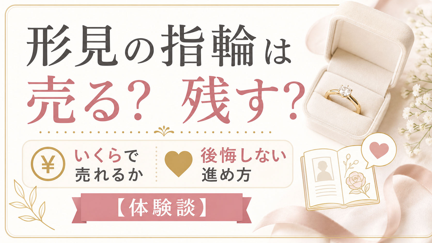 形見の指輪は売っていい｜私が実際に売った額と、罪悪感なく手放す進め方【体験談】